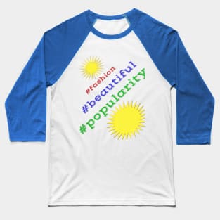 Design in the form of a hashtag is cute and funny. Baseball T-Shirt